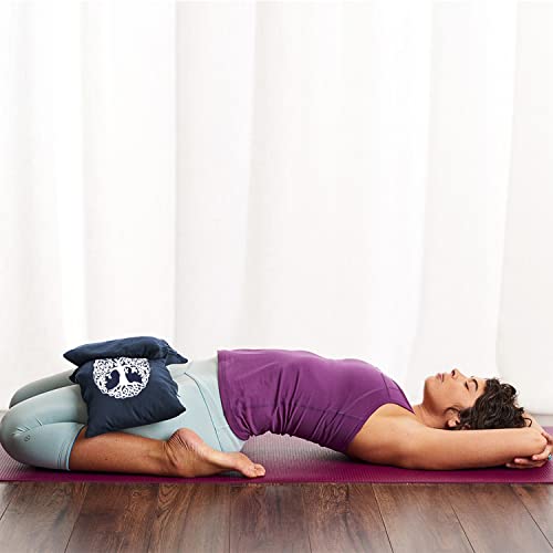 Yoga Sand Bag, Cotton Unfilled for Yogas, Weights & Resistance Training, Portable Weightlifting Sandbag - color: Galaxy Blue