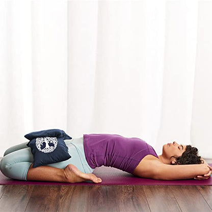 Yoga Sand Bag, Cotton Unfilled for Yogas, Weights & Resistance Training, Portable Weightlifting Sandbag - color: Galaxy Blue