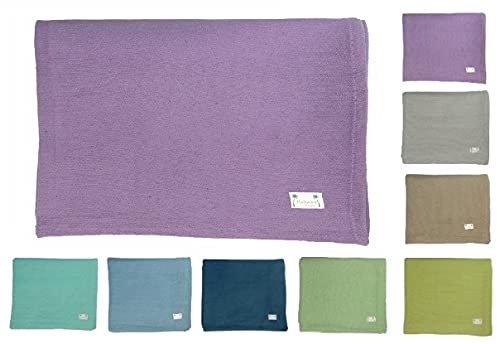 Kakaos Deluxe Cotton Yoga Blanket Without Tassels (Purple) - color: Purple