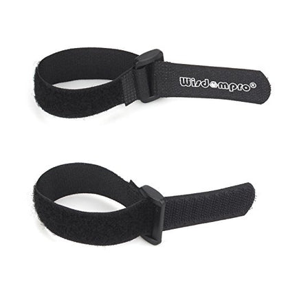Wisdompro 20 Pack 0.8 x 8 In Small Hook and Loop Tie Down Straps Heavy Duty - size: 0.8 x 8 Inch, 20 Pack