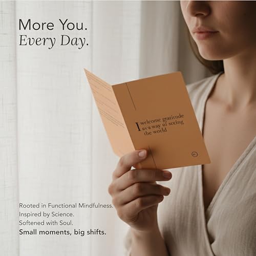 Mindfulness & Mindset Cards for Daily Self Care | Guided Intention, Action & Reflection | 4 Pages Per Card | Built for Everyday Life | The Blink Deck