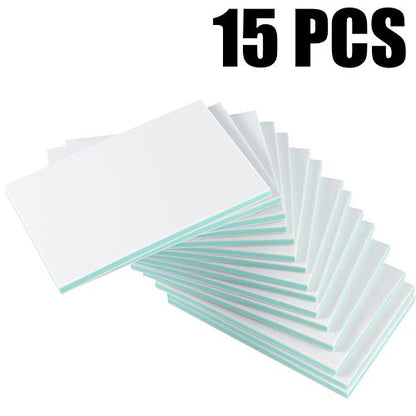 KEILEOHO 15 PCS Rubber Carving Block, 4 x 6 Inches Soft Rubber Carving Blocks for Stamp, Printing, DIY Craft Project, Soft and Easy to Carve