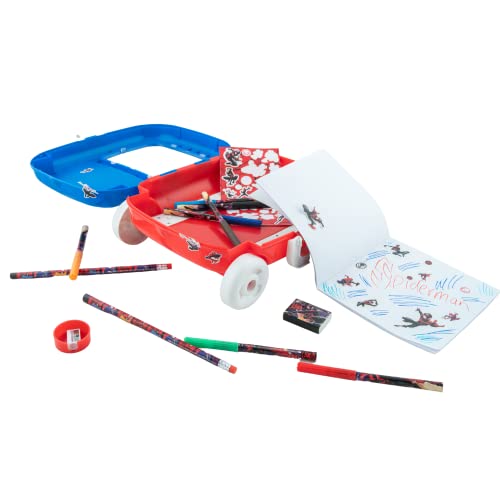 Marvel Spiderman Color and Roll Activity Set with Carrying Case, Stickers, & Art Supplies - style: Spiderman