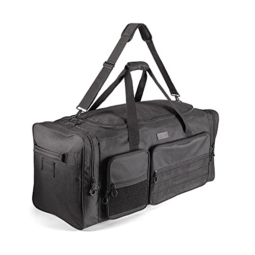 Fitdom 130L 36" Extra Large Heavy Duty Sports Equipment Storage Duffle Bag - color: Black