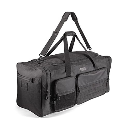 Fitdom 130L 36" Extra Large Heavy Duty Sports Equipment Storage Duffle Bag - color: Black
