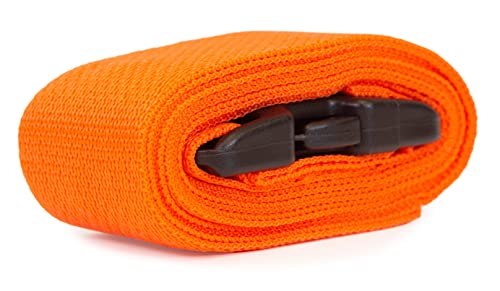 Primacare IR-5009-3 Pack of 3 Backboard Strap – Adjustable Patient Immobilization Straps with Quick Release Buckles for Spine Boards, Emergency Medical Use, 9 Feet, Orange - size: Basic Buckle 9 Ft
