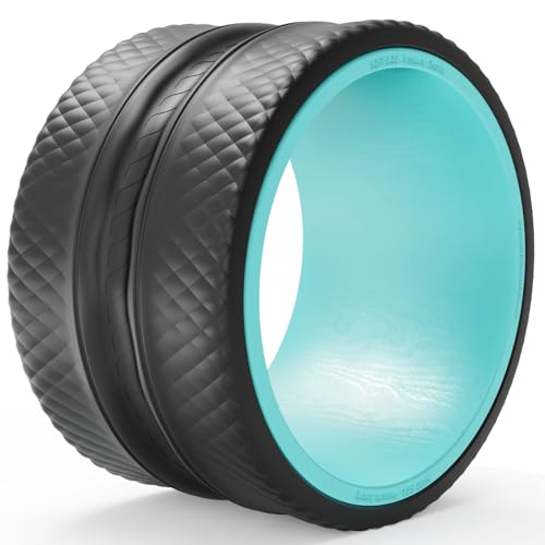 FitBeast Back Roller - Deep Tissue Massage Wheel, Yoga Wheel & Back Stretcher for Pain Relief (12'') - size: 12''