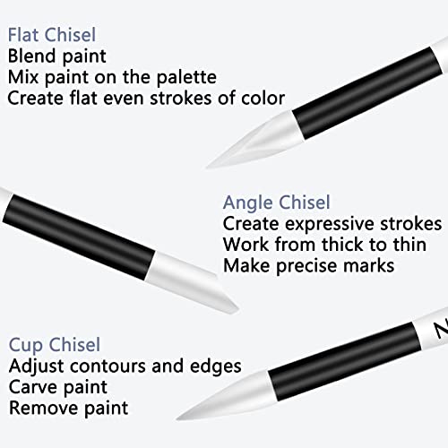 BQAN Silicone Nail Art Pen 5Pcs Black for Sculpting, Drawing & Shaping | Soft Silicone Tips | 3D Sculpting | Chrome Powder | Foil Carving Drawing | Precision Shaping | Gel & Acrylic Nail Art - color: Black