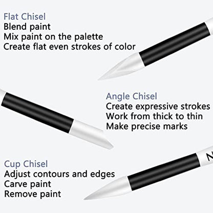 BQAN Silicone Nail Art Pen 5Pcs Black for Sculpting, Drawing & Shaping | Soft Silicone Tips | 3D Sculpting | Chrome Powder | Foil Carving Drawing | Precision Shaping | Gel & Acrylic Nail Art - color: Black