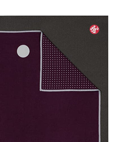 Manduka Yogitoes Hot Yoga Mat Towel - 79" | Moisture Activated Grip | Patented Silicone Nubs | Highly Absorbent, Durable & Easy Care | Made from Recycled Materials | 79 x 24 Inches | Indulge - color: Indulge, size: 79" x 24"