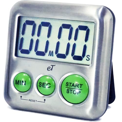 Elegant Digital Kitchen Timer Stainless Steel - Loud Alarm - Model Lime - color: Lime