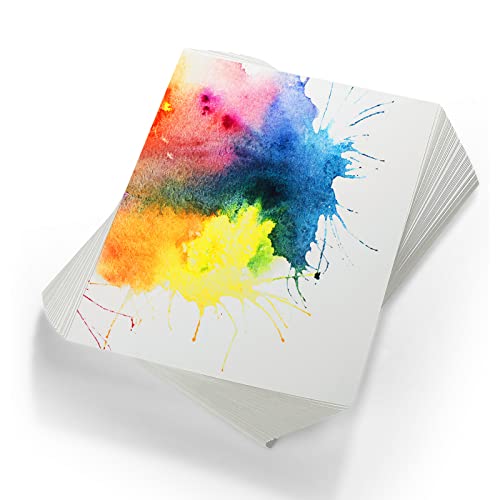 TecUnite 60 Sheets Watercolor Paper Pad Bulk, 8.5 x 11.5 Inch, Cold Press - color: Cold Press, size: 8.5 x 11.5 inch