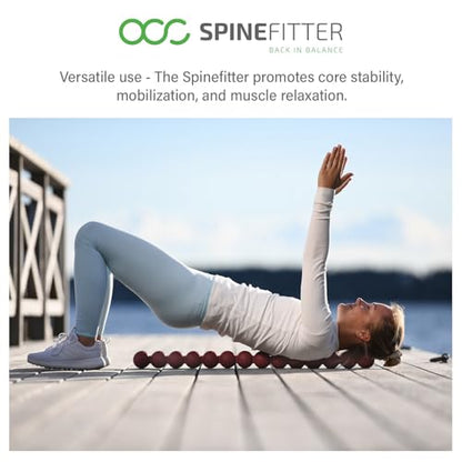 SPINEFITTER by SISSEL Green | Massager for Back & Balance | Back Trainer relieves Tension and blockages Ideal for Pilates and Yoga | to Relax The Spine | for Home & Practice - color: Green