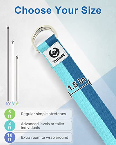 Tumaz Yoga Mat Strap with Yoga Strap/Stretch Bands, Extra Thick & Comfy Delicate Texture, Adjustable Yoga Mat Carrier
