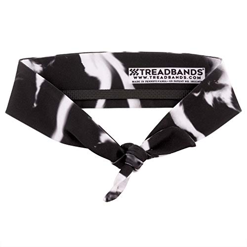 TreadBands All Terrain Tieback Non Slip Headband - Designs. Guaranteed to Stay in Place, Keeps Sweat Out of Your Eyes, Patented Grip Technology. - color: Designs - Smoky Ghost