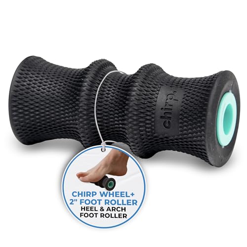 Chirp Foam Roller for Foot Massage and Pain Relief, Wheel+ 2" Foot Roller | Foot Roller, Foam Roller for Feet and Arches, Plantar Massage, Muscle Recovery, Compact 2 Inch