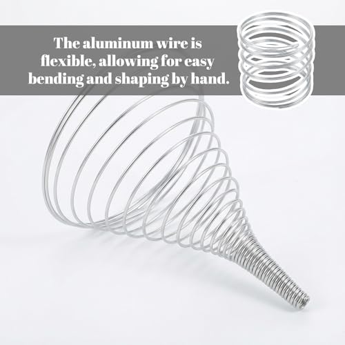 cobee 5 Rolls Craft Wire, 18 Gauge Wire for Jewelry Making, Aluminum Craft Wires Bendable Soft Crafting Wires, Flexible Metal Bailing Wired for DIY Crafts Jewelry Making