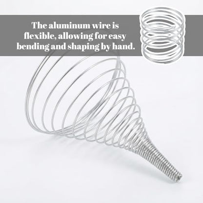 cobee 5 Rolls Craft Wire, 18 Gauge Wire for Jewelry Making, Aluminum Craft Wires Bendable Soft Crafting Wires, Flexible Metal Bailing Wired for DIY Crafts Jewelry Making