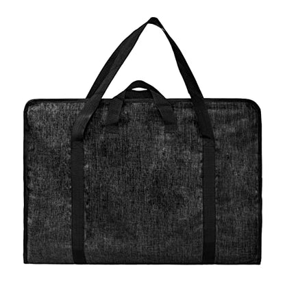 Students' Water-Resistant Portfolio Tote for Art Supplies - 8K Drawing Board Carry Shoulder Bag - Durable Portfolio Case - color: #3，Black