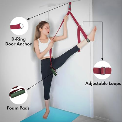 Artan Balance Stretching Straps for Flexibility, Balance, and Leg Stretching – Multiple Styles for Yoga, Ballet, Dance, Gymnastics & Physical Therapy - size: FlexComfort