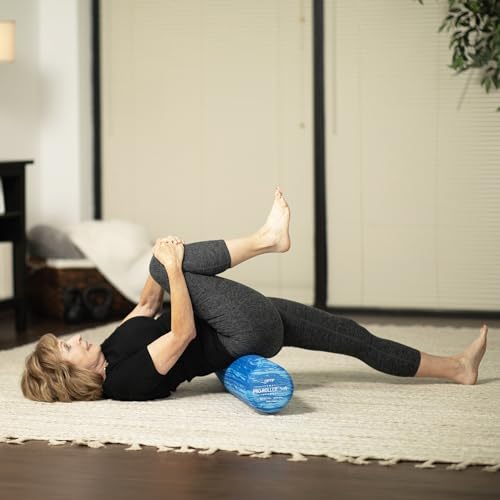 OPTP PRO-Roller Soft Density Foam Roller – Round, Blue, 36" x 6" | Soft foam roller for physical therapy, Pilates, yoga foam roll exercises, muscle recovery, blue, 36" x 6" - color: Blue 36" X 6"