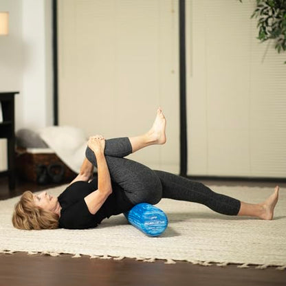 OPTP PRO-Roller Soft Density Foam Roller – Round, Blue, 36" x 6" - color: Blue 36" X 6"