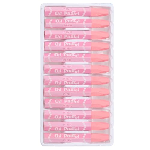 PATIKIL Pink Oil Pastels, 48Pcs Soft Oil Crayons Pastels Stick Vibrant and Creamy Art Supplies Bulk for Artists Beginners Art Painting Drawing Blending Graffiti Gallery - color: Pink