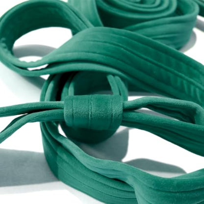 6.6ft 2m Aerial Loops Aerial Straps Ropes Aerial Acrobatics Body Loop Trapeze Circus Apparatuses Equipment Yoga Straps 1 pairs - color: Dark Green