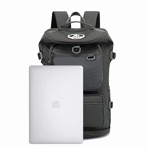 Kalesi Gym Duffle Bag Backpack 4-Way Waterproof with Shoes Compartment for travel Sport Hiking laptop - color: Gray