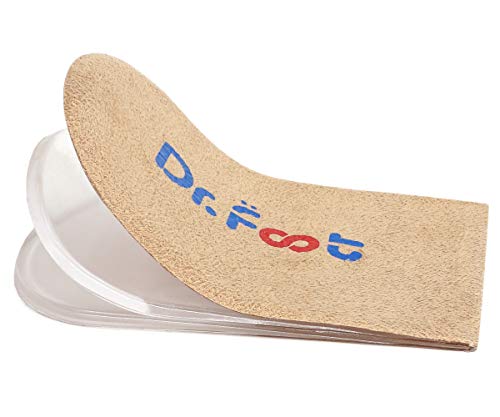 Dr.Foot Adjustable Orthopedic Heel Lift Inserts, Height Increase Insole for Leg Length Discrepancies, Heel Spurs, Heel Pain, Sports Injuries, and Achilles tendonitis (Beige, 3 Layers-L) - color: Beige, size: 3 Layers: Large-Women's 10-13|Men's 9-14