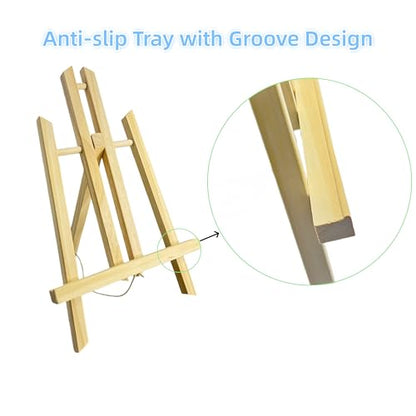 Adjustable Portable Tabletop Easel Stand for Painting, Wooden Art Easel, Painting Easel for Canvas and Sign Display – Sturdy, Versatility Art Easel for Painting Parties (11.8"X7.5"X1.18") - size: 11.8"X7.5"X1.18"