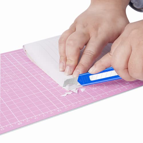 DIYSELF 8 Pack Box Cutter Retractable Utility Knife, 9mm Wide Blade | Box Cutters Bulk for Cardboard, Packages, Paper, Snap-Off Blades Razor Knife, Navajas para Trabajo, Disposable Box Opener - style: 8 Pack