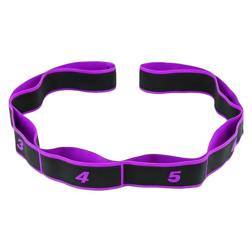 UncleS Elastic Tension Band Exercise Pull Rope Stretch Rope 8 Segment Pilates Stretching Band Female Resistance Training Equipment Fitness Exercise Resistance With Number - color: C