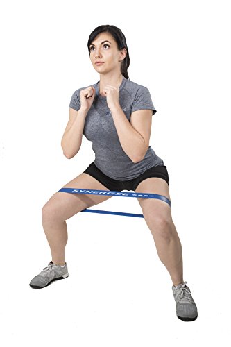 Synergee Mini Loop Bands – Resistance Bands for Home or Gym - color: c) Green 10 Pack