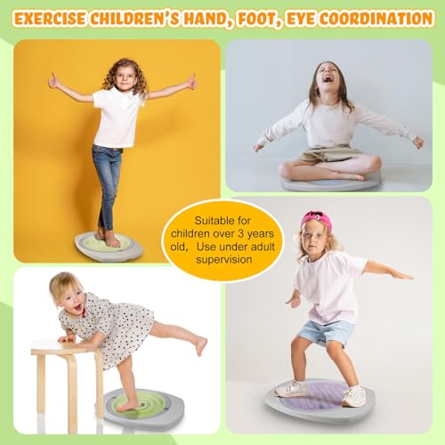 Balance Board with Maze for Kids, 20 Inch Labyrinth Wobble Board, Labyrinth