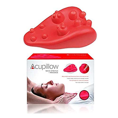 Full Back Stretch Massage Trigger Point Chiropractic Pillow by Acupillow - Cervical and Lumbar Traction Stretcher Device - Myofascial Release of Pressure Point - Neck and Back Pain (Original) - style: Original
