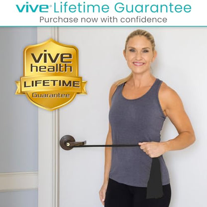 Vive Professional Resistance Bands - 25 Yard Non-Latex Roll for Physical Therapy, Lower and Upper Body Exercise Workout - Straight Elastic for Strength Training, Rehabilitation, Women, Men - color: Black