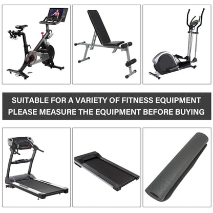Bike Mat,Treadmill Mat,Compatible for Elliptical,Exercise Bikes, Stationary Cycles,Spin Bike,Under Exercise Bike Trainer Pad for Indoor Stationary Gym Fitness Equipment Hardwood Floor Protector - size: 47.3" x 23.6"