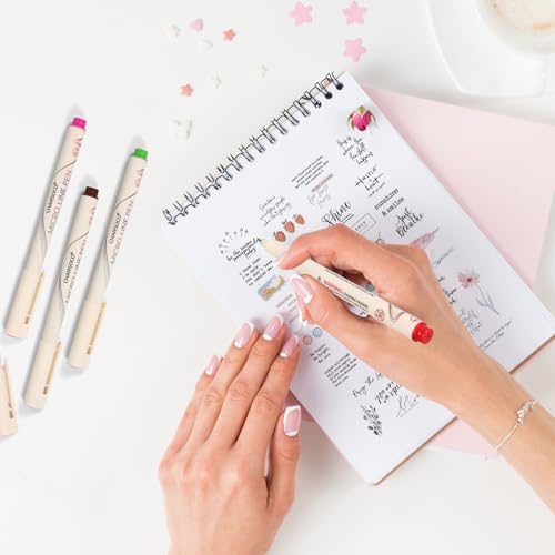 01 Micro Fine Point Pen Set - 24 Waterproof Archival Ink Colors, 0.25mm Fineliner Pens for Art Illustrations, Sketching, Anime, Manga, Technical Drawings & Scrapbooking-fan - color: 24 Colors-W