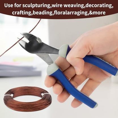 18 Gauge Aluminum Craft Wire, 164FT 1mm Bendable Metal Wire for Jewelry Making, Wreath Making, Beading(Copper Brown) - color: Copper Brown