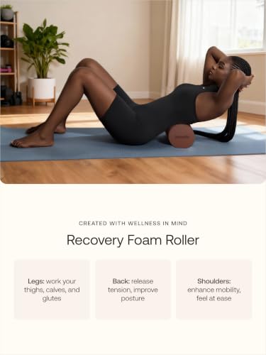 BetterMe Foam Roller for Muscle Recovery – High Density Exercise Roller for Back &Legs – Deep Tissue Massage Roller for Tension, Relief & Stretching (Chocolate Brown) - color: Chocolate Brown