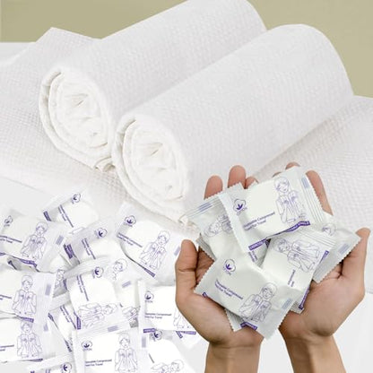 16 Pack Disposable Towels for Travel Compressed Towels Washcloths 23''X12'' - size: M size-16pcs 23.6"x11.8"