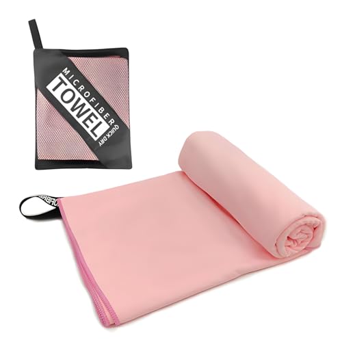 Quick-Dry Microfiber Towel 16"x32" – Ultra Soft, Super Absorbent, Lightweight & Compact Travel Towel for Gym, Yoga, Camping, Hiking, Beach & Sports