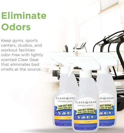 Clear Gear Disinfectant and Deodorizer For Sports Equipment, 32 Oz Bottle - size: 32 Fl Oz (Pack of 1)
