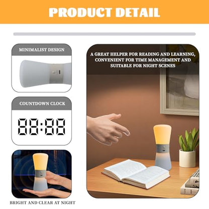 LED Visual Meditation Timer & Digital Hourglass, 1-99 Mins Adjustable Pomodoro Cube, Silent Productivity Tool for ADHD Kids & Adults, Home Office & Deep Work Focus, Rechargeable