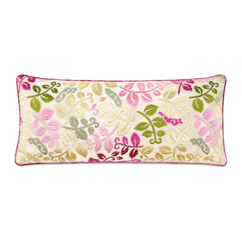 Handmade Luxe Serenity Eye Pillow - All-Natural Flaxseed - Unscented or Lavender Scented – Weighted Eye Mask for Yoga, Meditation, Hot & Cold Therapy - color: CREAMY LEAVES, style: UNSCENTED