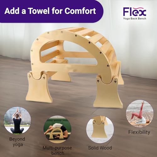 PMT Medical Flex - Yoga Back Bench | Elevate Your Stretch with Anatomical Bends, Ergonomic Support, and Durable Construction for Ultimate Comfort and Flexibility, Sandal
