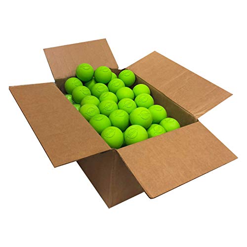 Velocity 라크로스 볼 - 60팩 및 120팩 - 연습용, 공식 NFHS 및 대학 승인 사이즈 - color: 라임 그린., size: 60 Balls, style: 연습용 공