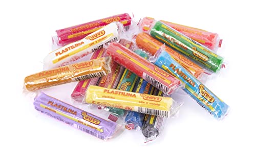 Jovi - 30 Non-Hardening Modeling Clay Bars in 30 Colors, 0.53 oz Each | Plant Based, Non-Toxic, Gluten-Free, for Kids Ages 3+ Reusable Great for Crafts and Games