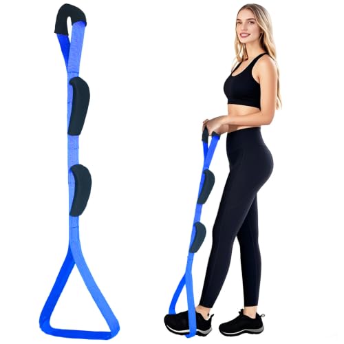 Leg Lifter for After Hip Replacement & Knee Surgery Recovery - Rigid Leg Lifter with Large Foot Loop, Elderly Mobility Aid, Post-Surgery Assist Device, After Surgery Must Haves. (Blue) - color: Blue